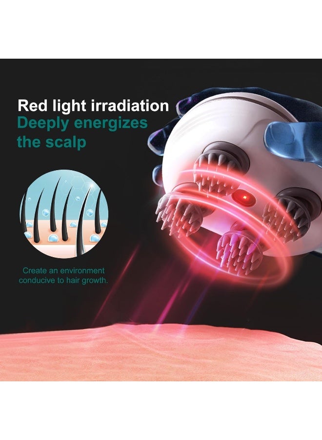 Smart Scalp Massager for Men Women, Handheld Cat Dog Pet Head Massager with 3 Speeds, Waterproof Massager for Soothing Muscles Joints, Hair Growth & Stress Relax - Image 3